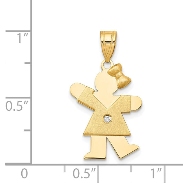 14k VS Diamond Kid Pendant