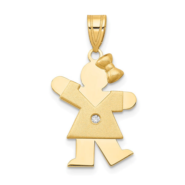 14k VS Diamond Kid Pendant