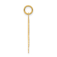 14k .013 Depth Engravable Girl Head Charm