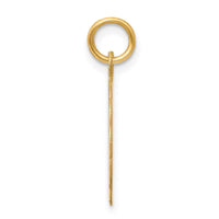 14k .027 Gauge Engravable Scalloped Disc Charm