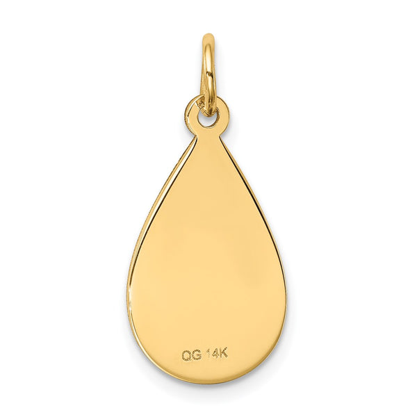 14k Medical Jewelry Unenameled Pendant