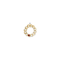 14k 1 Genuine Stone Family Pendant