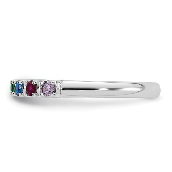 14k White Gold Mother's Ring Mounting