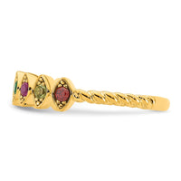 14k 8 Synthetic Birthstone Mother's Ring