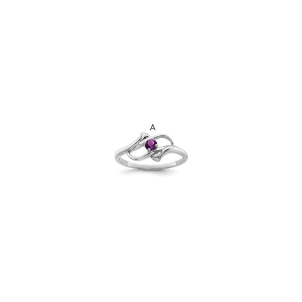 Sterling Silver Rhodium-plated Family Jewelry Mounting