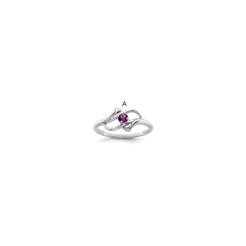 Sterling Silver Rhodium-plated Family Jewelry Mounting