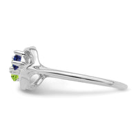 Sterling Silver Rhodium-plated Family Jewelry Mounting