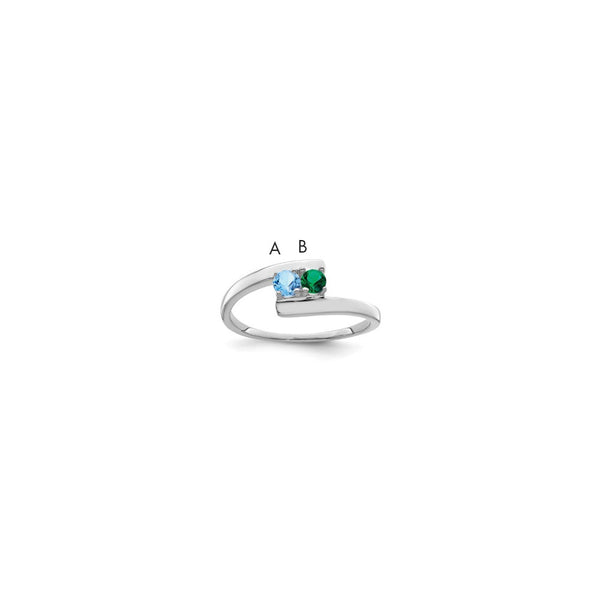 Sterling Silver Rhodium-plated Family Jewelry Mounting