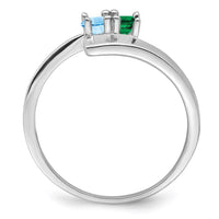 Sterling Silver Rhodium-plated Family Jewelry Mounting