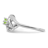 Sterling Silver Rhodium-plated Family Jewelry Ring