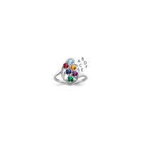 Sterling Silver Rhodium-plated Family Jewelry Mounting