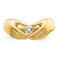 14k 1 Synthetic Stone Family Ring