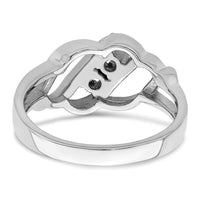 Sterling Silver Rhodium-plated Family Jewelry Ring