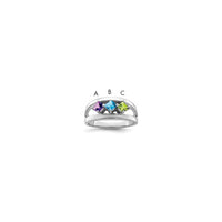 Sterling Silver Rhodium-plated Family Jewelry Mounting