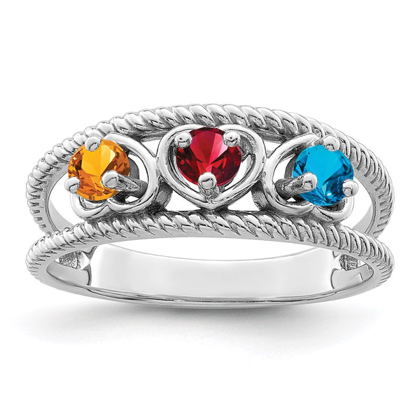 14k White Gold Family Jewelry Ring Mounting