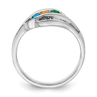Sterling Silver Rhodium-plated Family Jewelry Mounting