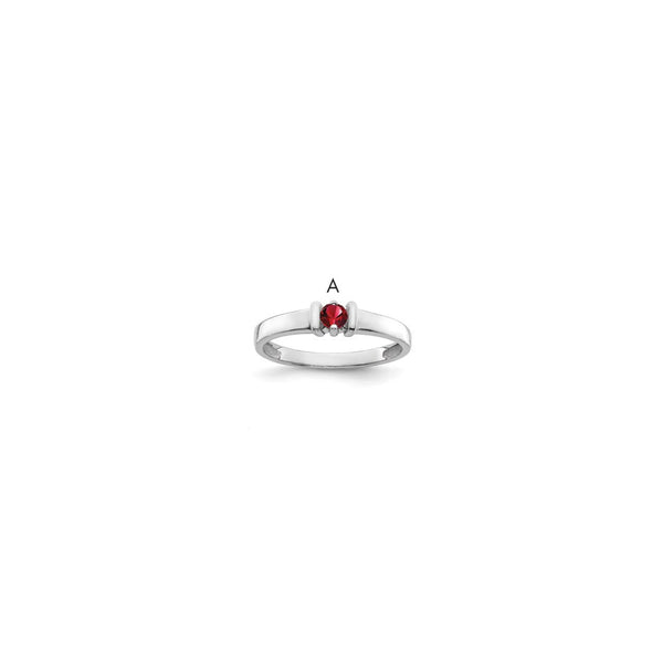 Sterling Silver Rhodium-plated Family Jewelry Mounting