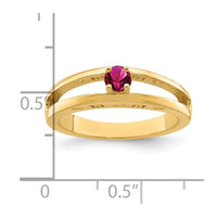 14k 3mm Synthetic Family Jewelry Ring