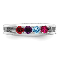 Sterling Silver Rhodium-plated Family Jewelry Mounting
