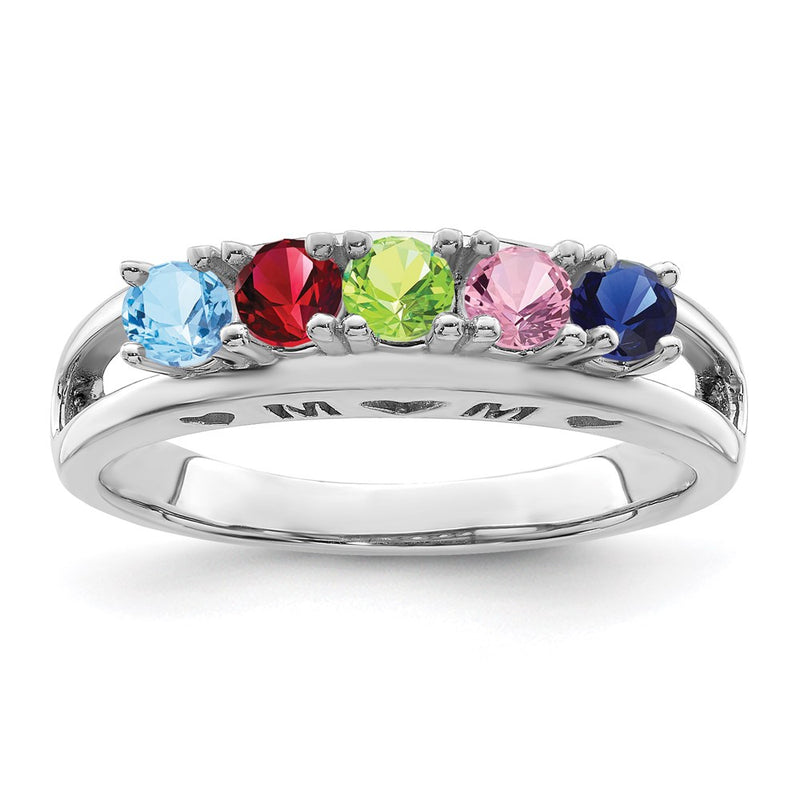 14k White Gold Family Jewelry Ring Mounting