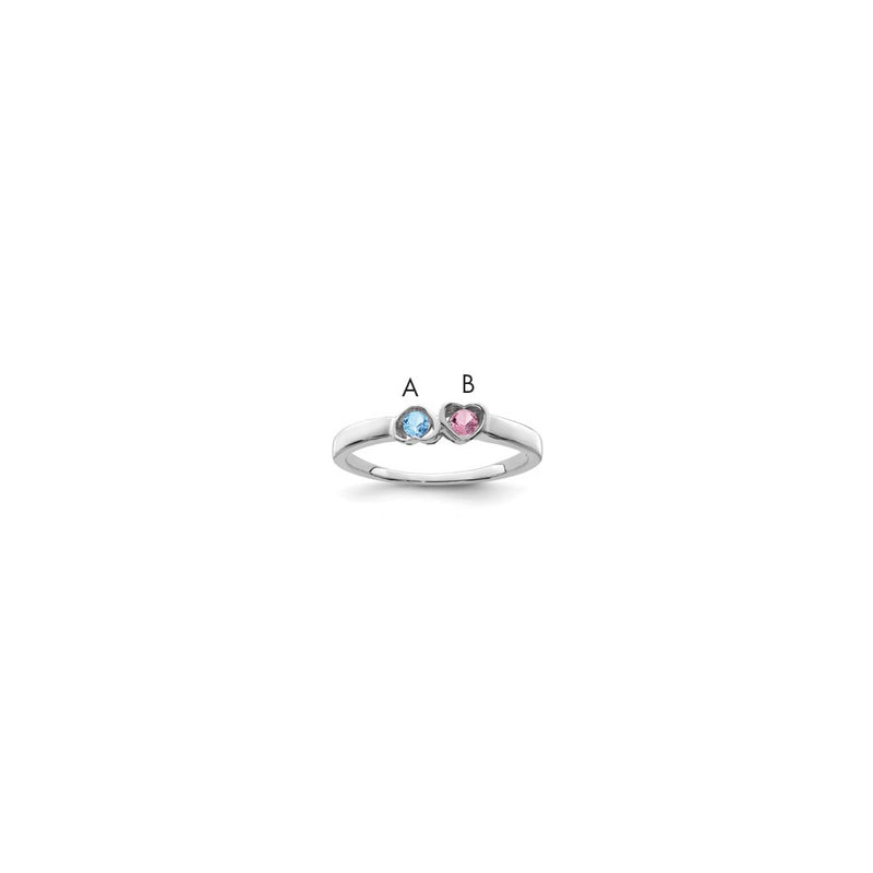 Sterling Silver Rhodium-plated Family Jewelry Mounting