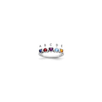 Sterling Silver Rhodium-plated Family Jewelry Mounting