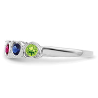 Sterling Silver Rhodium-plated Family Jewelry Mounting