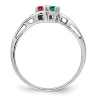 Sterling Silver Rhodium-plated Family Jewelry Mounting