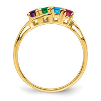 14k Genuine 4 Stone Mother's Ring