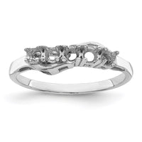 Sterling Silver Rhodium-plated Synthetic 5 Stone Mother's Ring