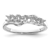 14k White Gold Family Jewelry Ring