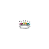 Sterling Silver Rhodium-plated Family Jewelry Mounting