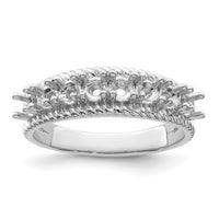 14k White Gold Family Jewelry Ring