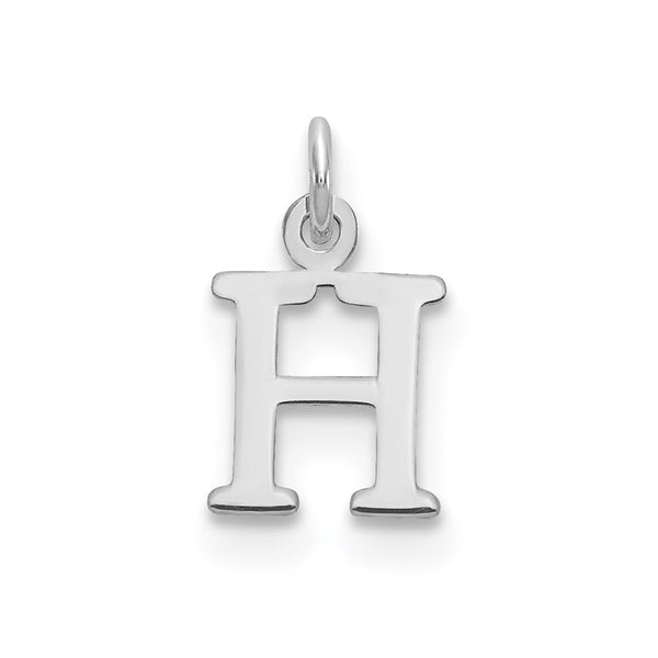 14kw Cutout Letter H Initial Pendant