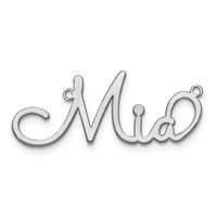 SS/Rhodium-plated Polished Sacramento Font Name Plate