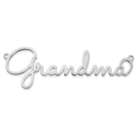 SS/Rhodium-plated Polished Sacramento Font Name Plate