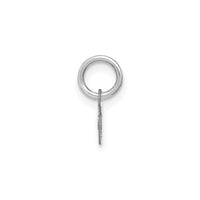 14KW Lower case Letter V Initial Charm