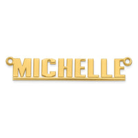 14k Yellow Gold Underlined Name Plate