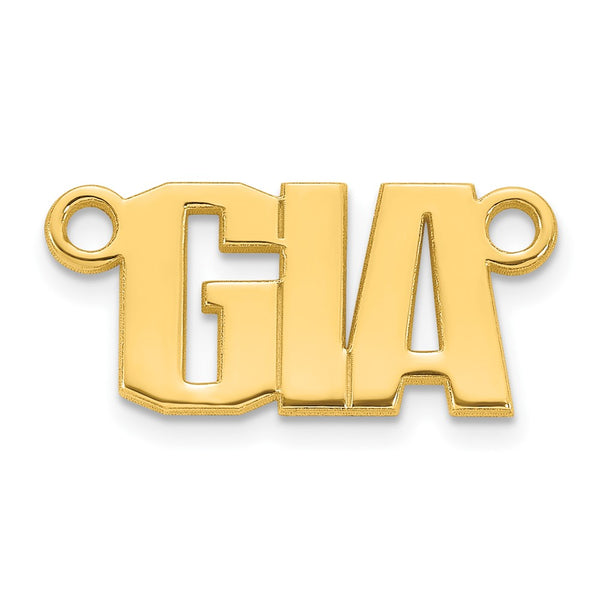 14k Yellow Gold Atlantico Font Name Plate
