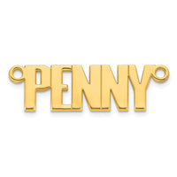 14k Yellow Gold Atlantico Font Name Plate