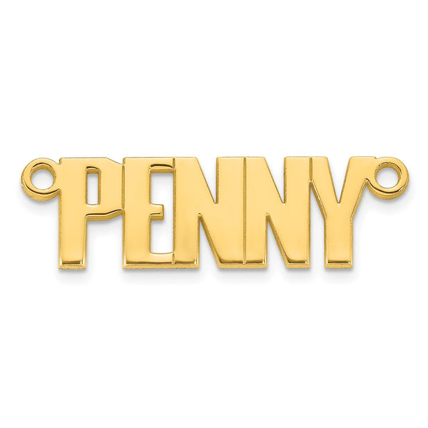 14k Yellow Gold Atlantico Font Name Plate
