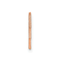 Sterling Silver/Rose-plated Small cut-out Monogram Tie Tac