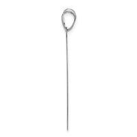 10k White Gold Large Round Monogram Pendant