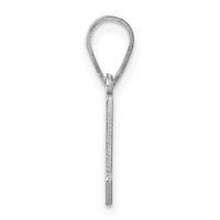 Sterling Silver/Rhodium-plated Maryland State Pendant