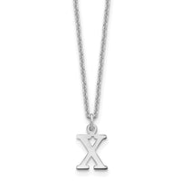 14KW Cutout Letter X Initial Necklace