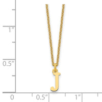 14KY Cutout Letter J Initial Necklace