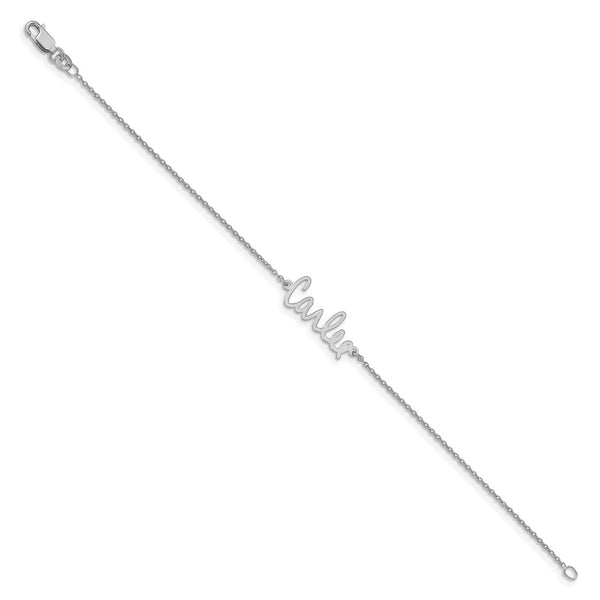 10k White Gold Signature Bracelet