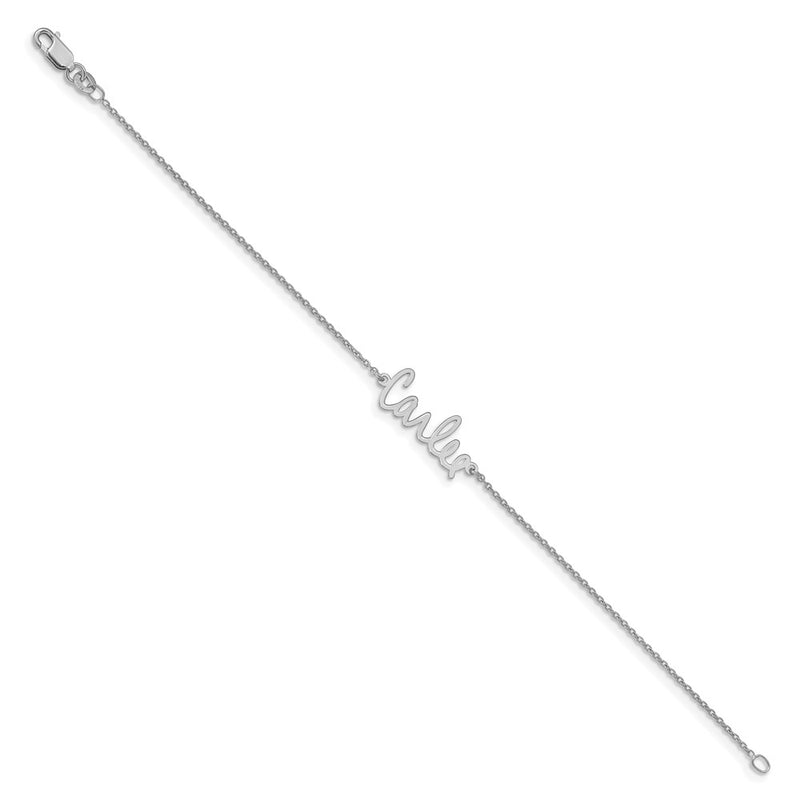 10k White Gold Signature Bracelet