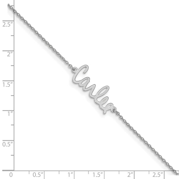 10k White Gold Signature Bracelet