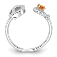 14KW Letter D with Birthstone Ring